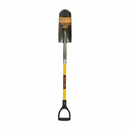 STRUCTRON Spade Drain Shovel, 29 in L Fiberglass Handle 49737